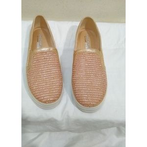 Skechers Pink Rhinestone Memory Foam Slip-Ons
